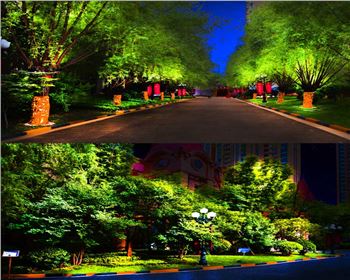 小區(qū)廣場(chǎng)節(jié)日亮化